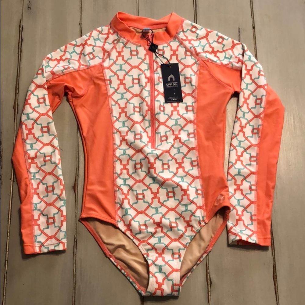 Cabana Life one piece with long sleeves swimsuit